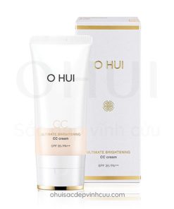 Kem nền mỏng nhẹ OHUI Ultimate Brightening CC Cream hiệu chỉnh sắc da tối ưu (45ml)